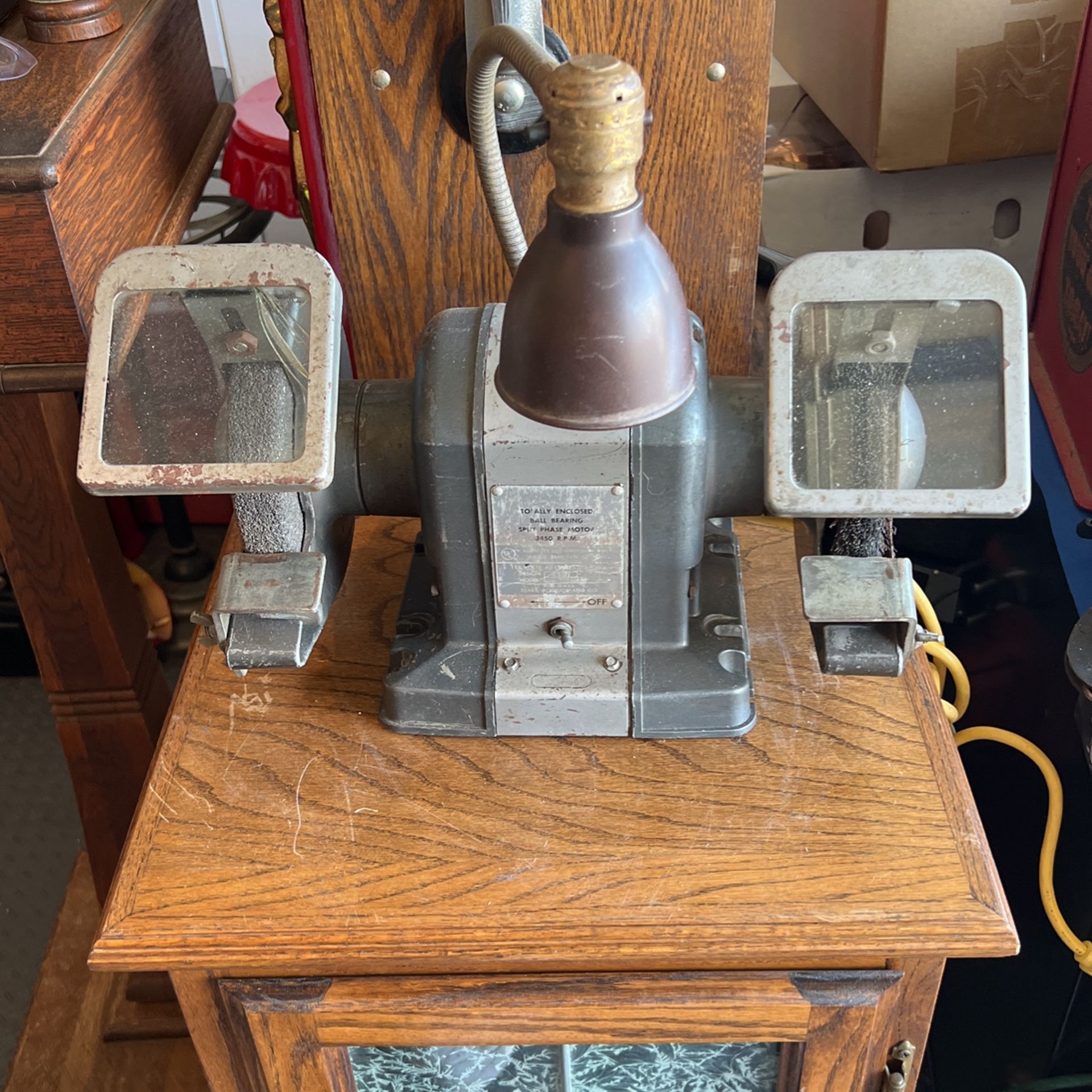 Vintage Sears Craftsman 1/3 HP Bench Grinder