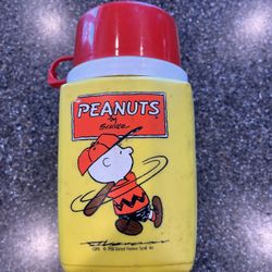Vintage Charlie Brown Peanuts Thermos 