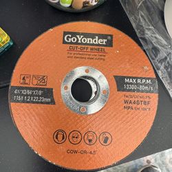 Go Yonder Cut Off Wheel (lot Of 9)