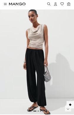 NWT Women’s Black Harem Pants - MANGO BRAND