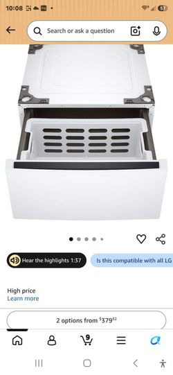 2 New LG Washer & Dryer Pedestals