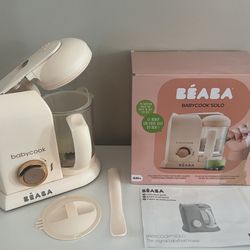 BEABA Babycook Solo 4 in 1 Baby Food Maker, Processor, Steam Cook and Blender