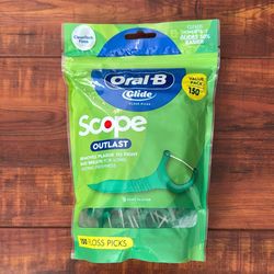 Otal B Glide  SCOPE OUTLAST  CleanTech Floss Picks: MINT Flavor; 150 Count