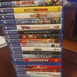 22 PS4 Games - $140 Used