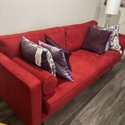 Red Living Room Sofa 