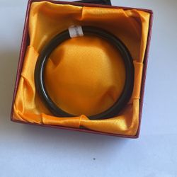 Hetian Green Dark Bangle 63mm