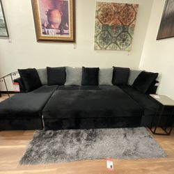 Super Comfy USA Made Double Chaise Sectional Sofa Couch 