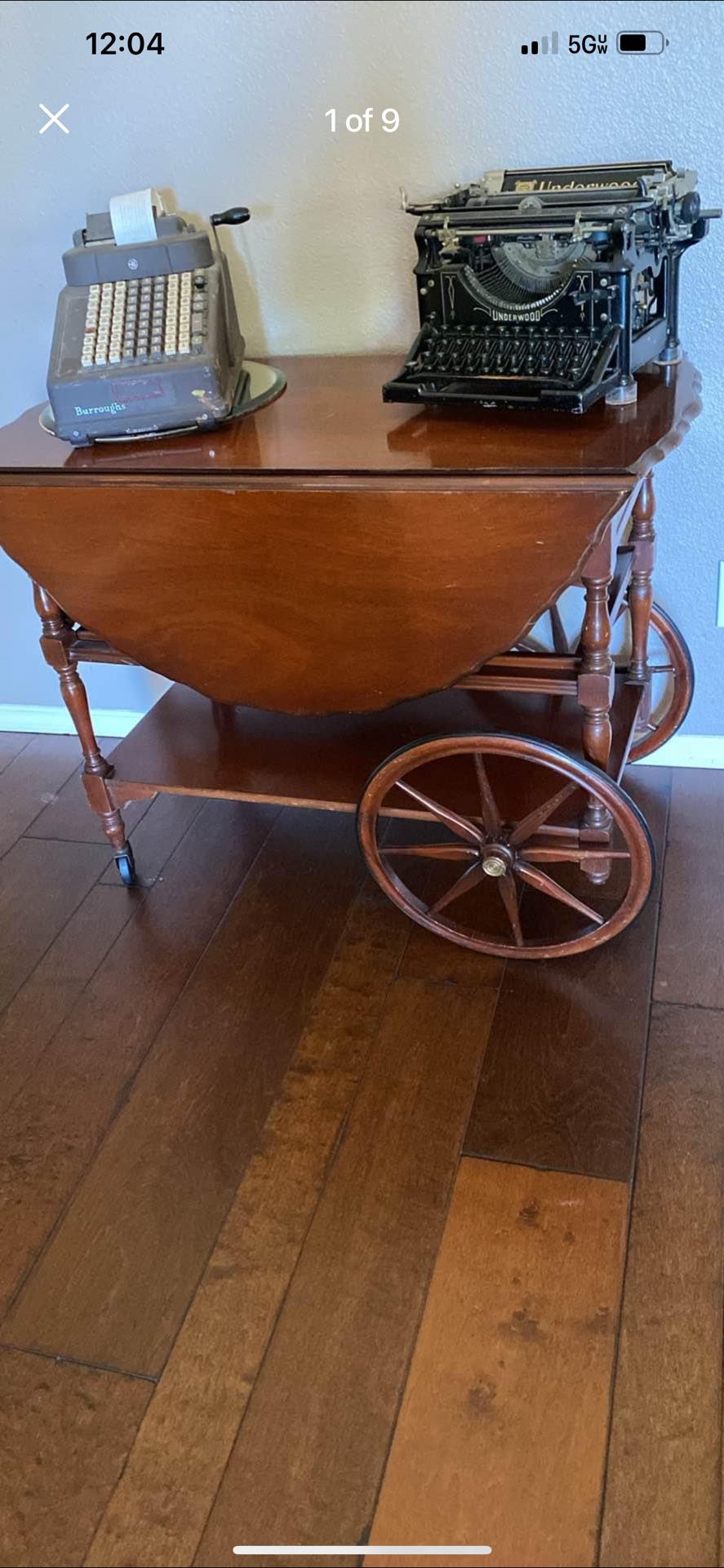 Mahogany Antique Tea Cart