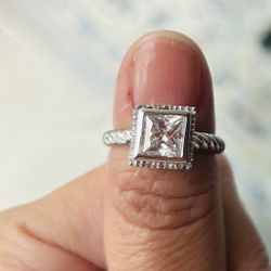 Italian sterling silver art deco ring Size 4 (14.8mm) NEW REDUCED PRICE !!! 