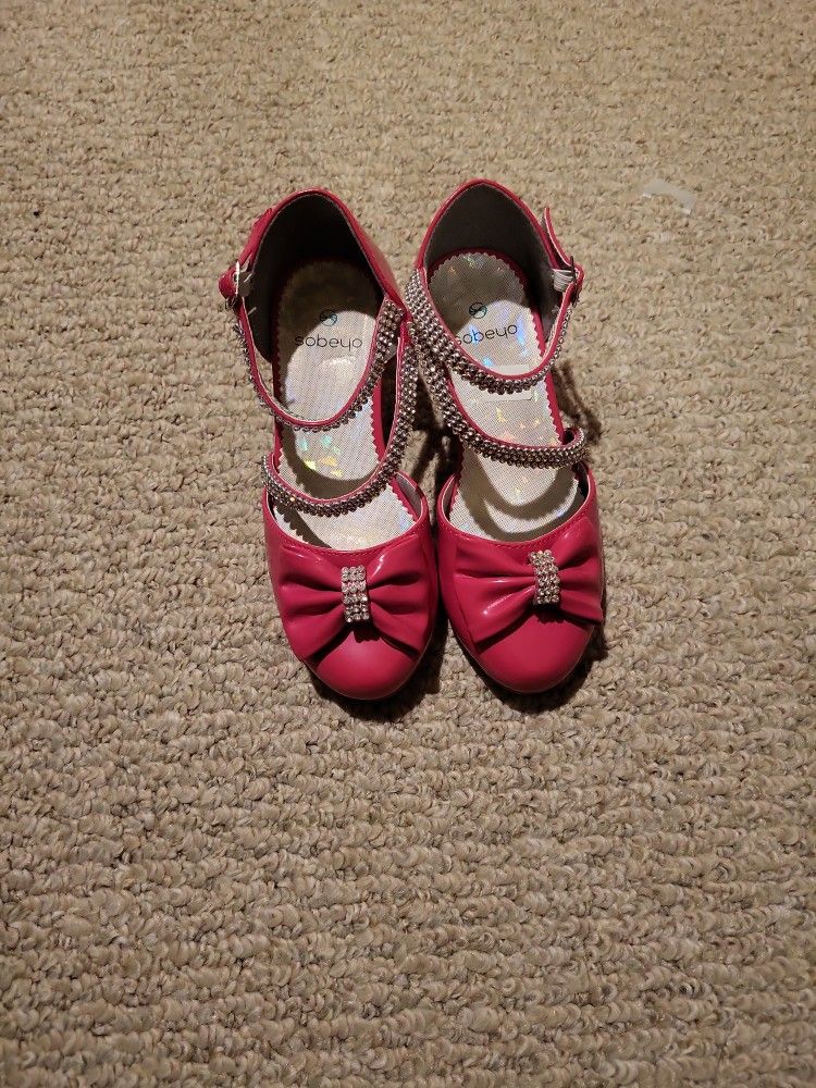 Hot Pink Girl's Dress Shoes