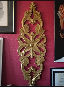 Gold hanging decor