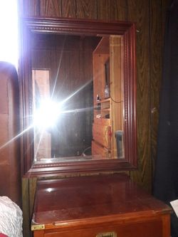 Night stand with mirror