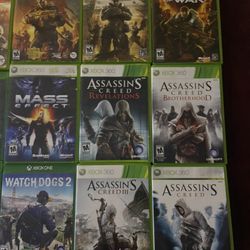 Xbox One And Xbox 360 Games Lot