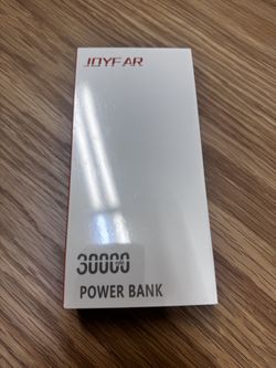 Joyfar 30000mah portable power bank with build in cable