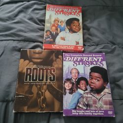 DVD set different strokes 2box set and Roots