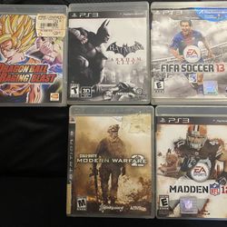 5 Game Bundle for Playstation 3