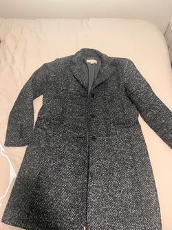 Michael Kors Tweed Wool Blend Coat