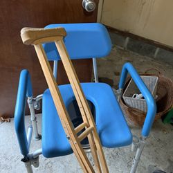 Free Walker, Crutches And Toilet 