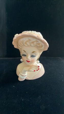 Vintage 1963 Inarco Small Head Vase