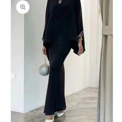 Black two piece elegant outfit NEW