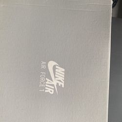 Nike Air Force1 White /Black Size 10 BOX ONLYt