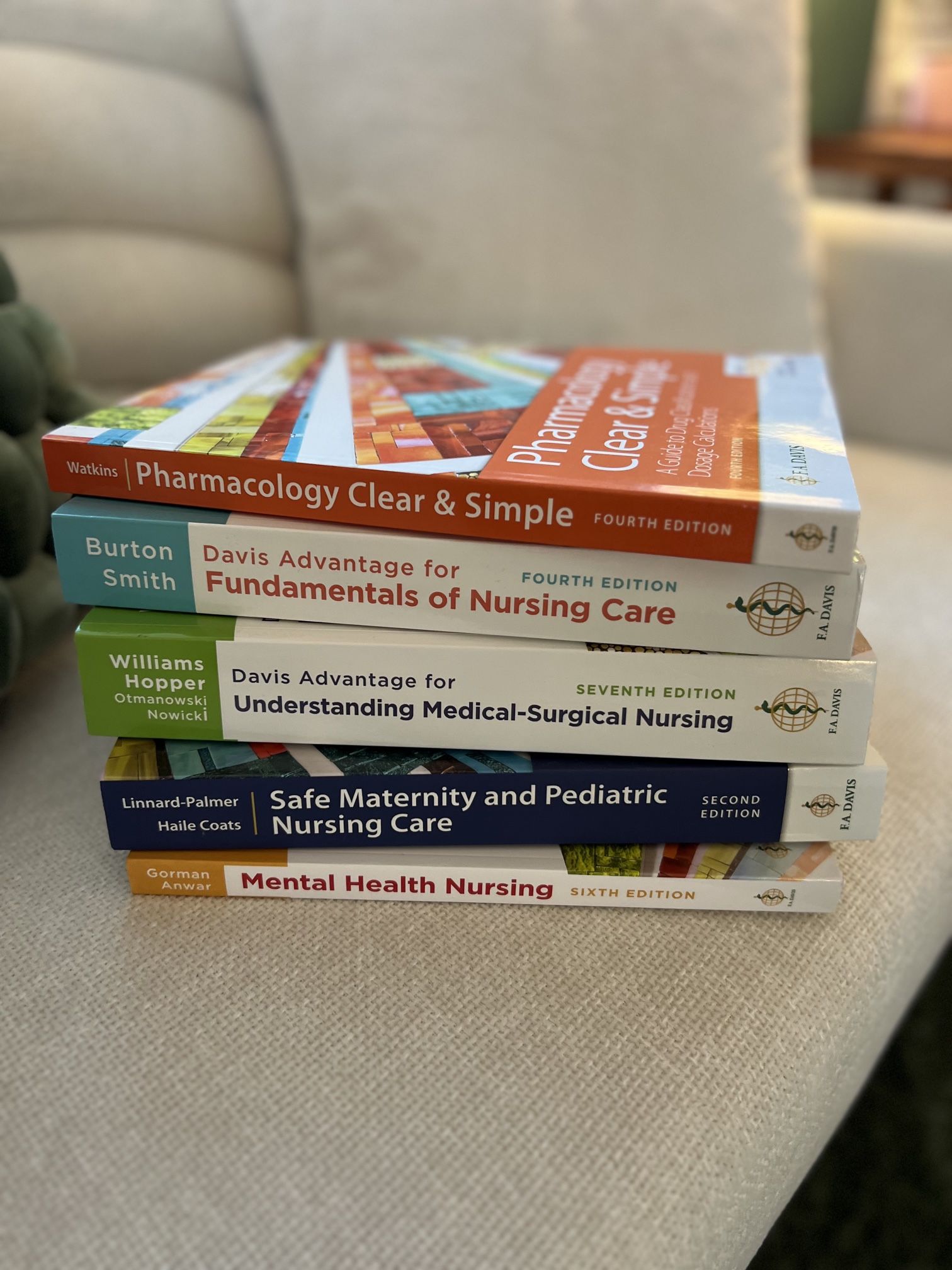 Brand New F.A Davis Nursing School Textbooks