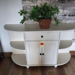 Off White Sideboard/ Buffet Or Use For Coffee Bar (New)