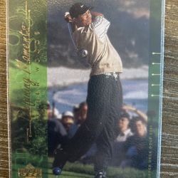 Tiger Woods Upper Deck 2001 Defining Moments Card