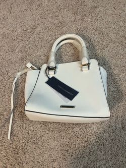 Rebecca Minkoff White Mini Satchel with Gold Accents