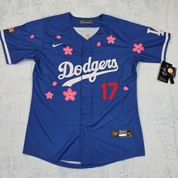 Kid's Dodgers Shohei Ohtani #17 Cherry Blossom Jersey Size M