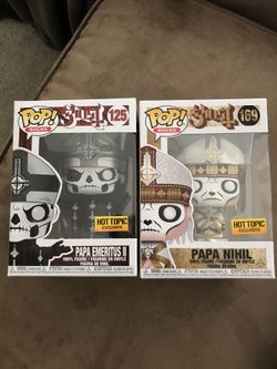 Funko pop exclusive rocks ghost set papa emeritus II papa nihil