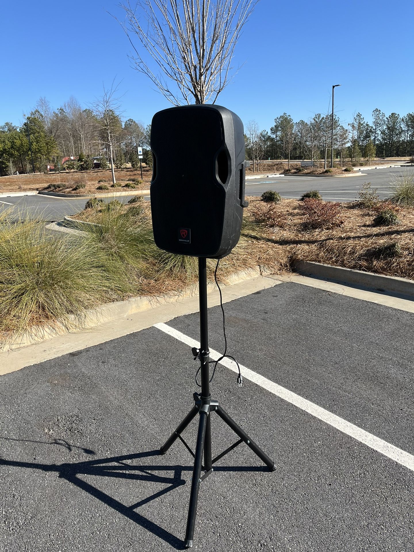 Rockville 12 Inch DJ Speaker With Stand 