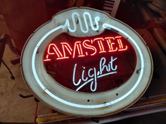 Amstel beer neon light
