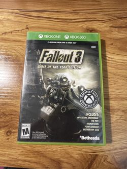Fallout 3 GOTY Xbox One & Xbox 360 – Backward Compatible Edition – Tested