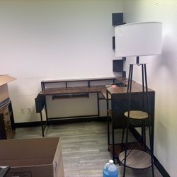 L Shaped Desk With Detachable Drawers / File Cabinet 