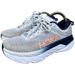 Hoka One One Bondi 7 Running Shoes 1110519 LRBI Sneakers Womens Sz 9 NO INSOLES