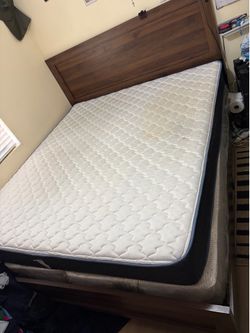 King bed frame with matress