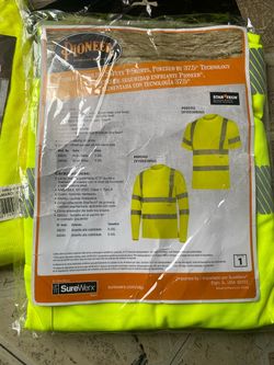 Pioneer® Hi-Vis Cooling Safety T-Shirt, Short Sleeve, ANSI Class 3, Yellow,2XL