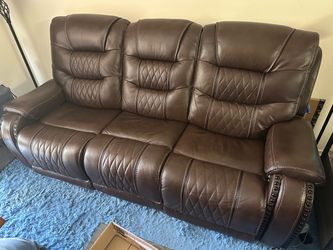 Electric leather sofa