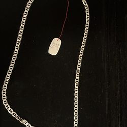 .925 Sterling Silver Necklace  24inch