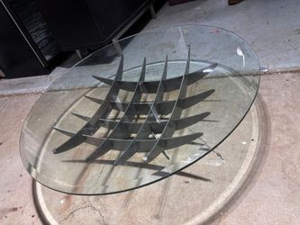 Glass coffee table