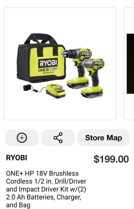 Ryobi Drill Set