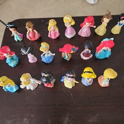 2007 Zizzlingers Disney Princess blind bag pvc figure collection snow white aurora jasmine ariel Cinderella belle mulan