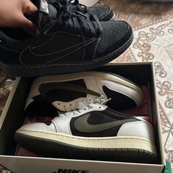 Two Pairs Of Travis Lows Size 9.5 And 9