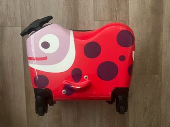 Oops Ride on Suitcase Ladybug