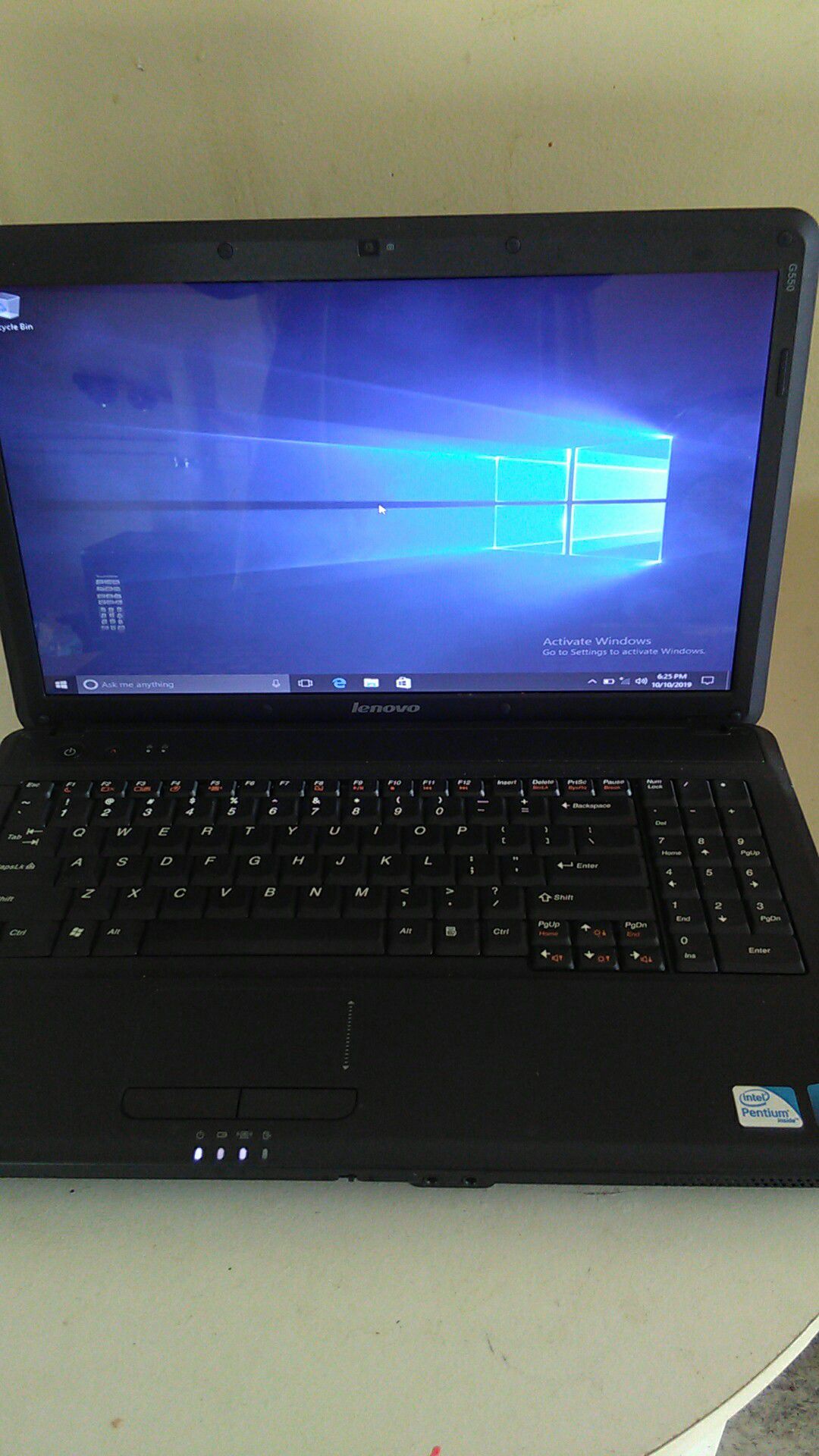 Lenovo laptop ( Model G550 dual core T4400 @ 2.20 GHz