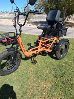 Meetone Electric Tricycle E-Trike Orange