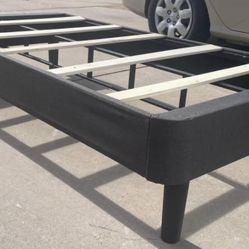 Brand New Nectar Grey Upholstered Twin Bed Frame