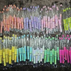 100pcs Opal Beadable Pens w/ 100pcs Black Ink Pen Refill & 50pcs Focal Beads