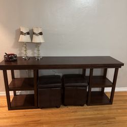 Wood Console Table 